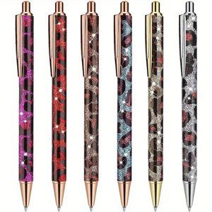 6Pcs Leopard Pens